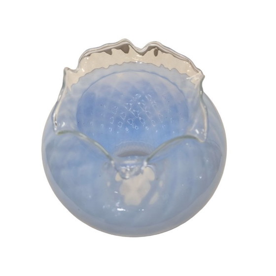 Image 1 of Art Deco blauwe tulpvormige lampenkap