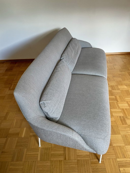 Italian designer sofa - Lima by Tacchini in grey