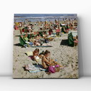 1x Stampa artistica: Scena di spiaggia a Zandvoort, 1962, metà del XX secolo