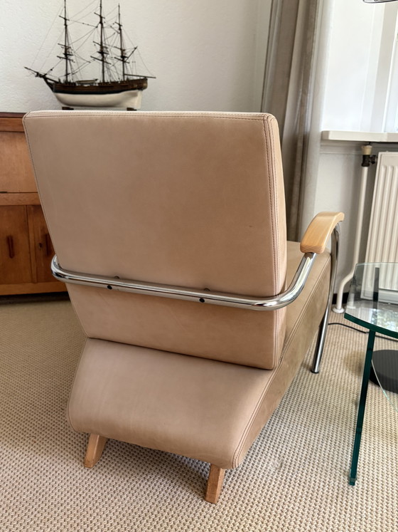 Fauteuil Lotus 5470 | Jan Des Bouvrie | Cuir souple beige – Gelderland, Leather (photo 5 of 8)