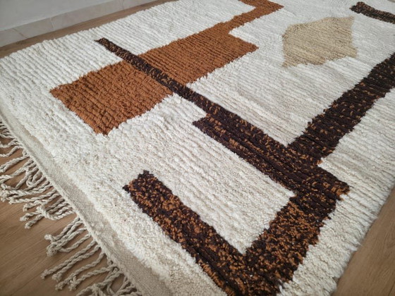 Alfombra tradicional hecha a mano de pura lana de 1,5/2,5 m – Aime Té, Wool (photo 6 of 7)
