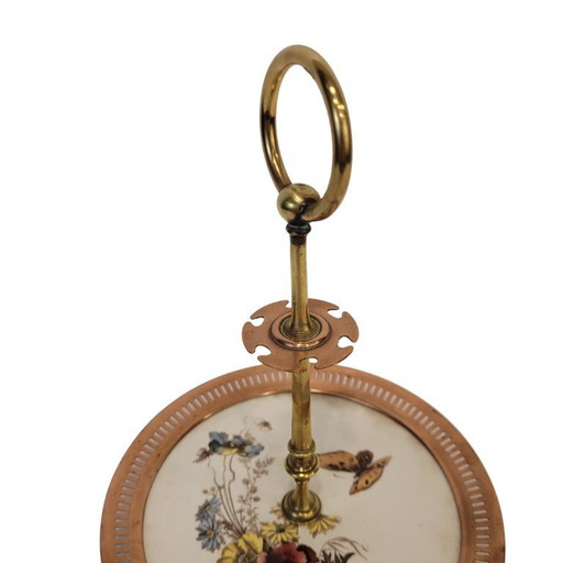 Mute server or étagère, bronze and porcelain, 50's - France