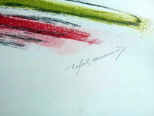 RÀFOLS CASAMADA (Lithograph 95 x 74 cm) ”Sailing boat”