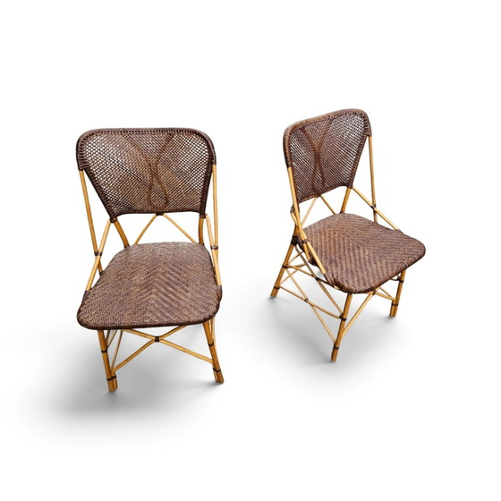 2 x chaise Yamakawa CD-672 par Yuzuru Yamakawa / Yamakawa Rattan – Fauteuils de relaxation (photo 8 of 13)