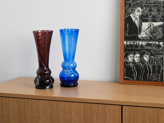 Image 1 of Ruby glass vase, Danish design, 1960s, made in Denmark