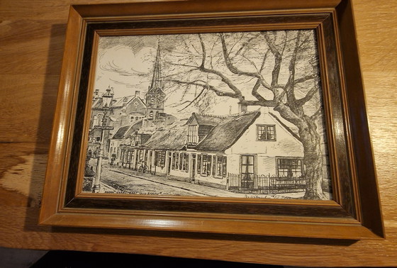 Image 1 of JAN WILMINK beautiful old pen drawing
