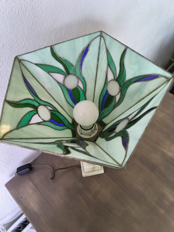 Armany Tiffany Lamp – Aermann-Leuchten, Table lamps, Glass, Metal (photo 5 of 7)