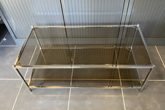 Tavolino da Caffè Doppio Piano Vetro Cromo Stile Bauhaus Vintage 1970 – Tavolini da caffè, Metal (photo 18 of 18)