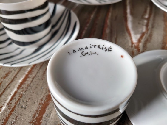 Image 1 of Tazzine/piattini da caffè vintage Galeries Lafayette (Parigi).