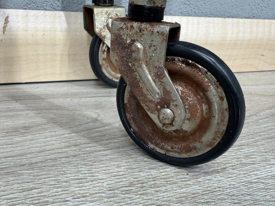 Image 1 of Vintage serving trolley on wheels - stylish & functional