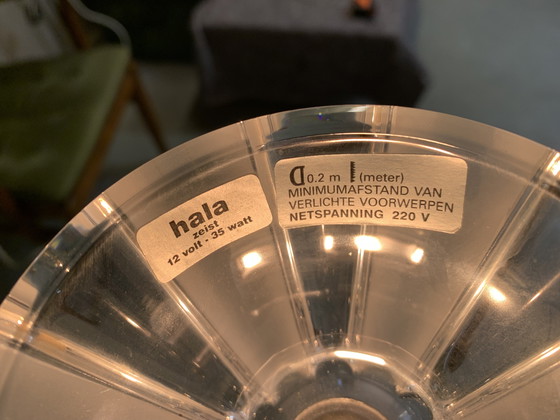 Image 1 of Hala rvs dubbel lamp met kristallen top.