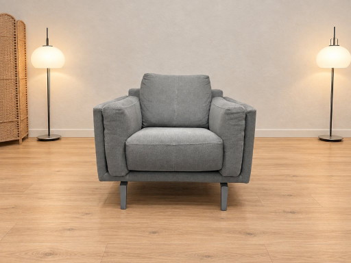 Poltrona Leolux Bellice Grigio-blu, come nuova