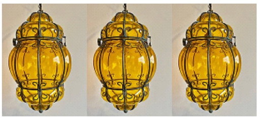 3 lampade vetro soffiato veneziane 