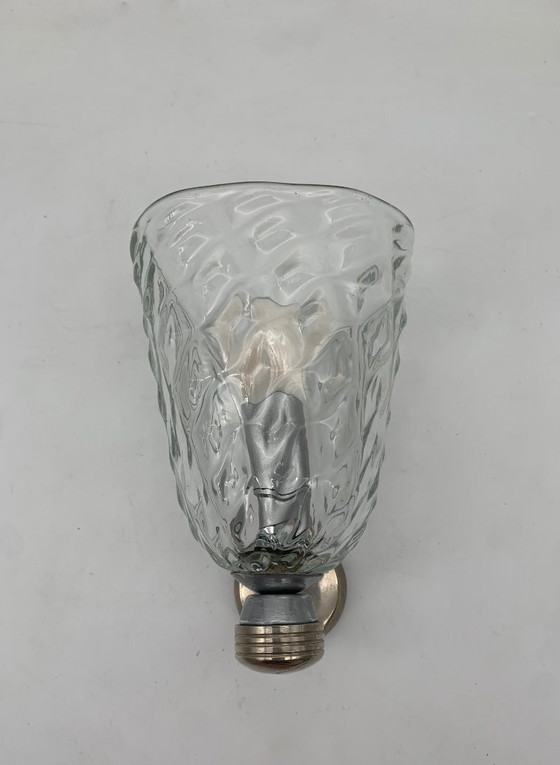 Image 1 of Enkele wandlamp, Murano wandlampen toegeschreven aan Barovier
