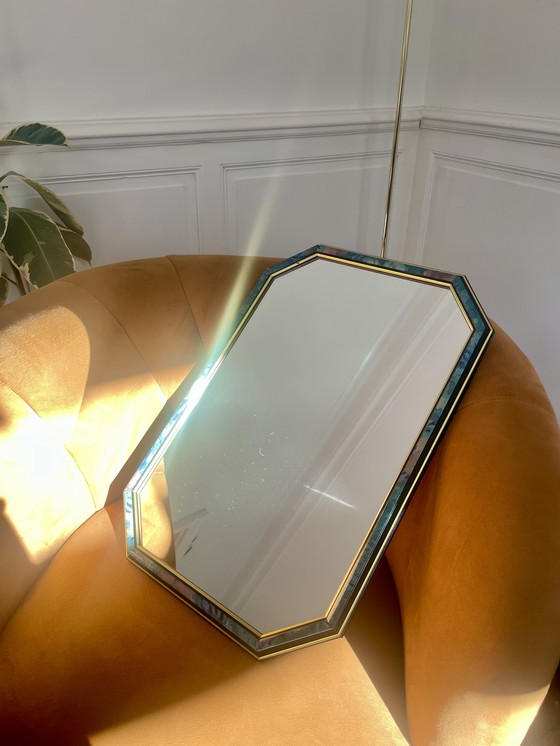 Image 1 of 80s octagonal mirror