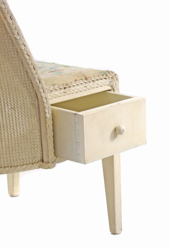 Image 1 of Sedia in stile Lloyd Loom Studio con cassetto