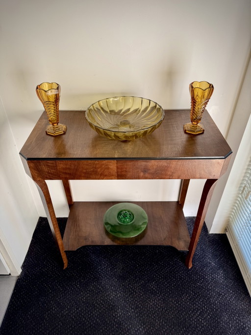 Magnifique console Art déco, conçue par Piet E.L. Izeren pour la manufacture de meubles De Genneper Molen en 1928. – Wood