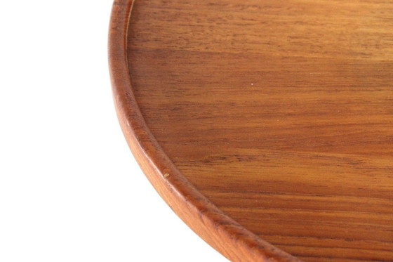 Image 1 of Vassoio girevole Lazy Susan in teak, stile vintage danese
