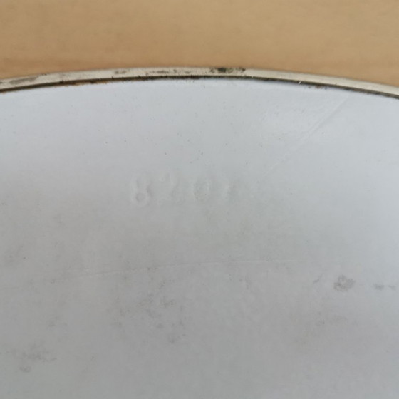 Image 1 of ANTICO VASSOIO MODERNISTA IN PORCELLANA E METALLO