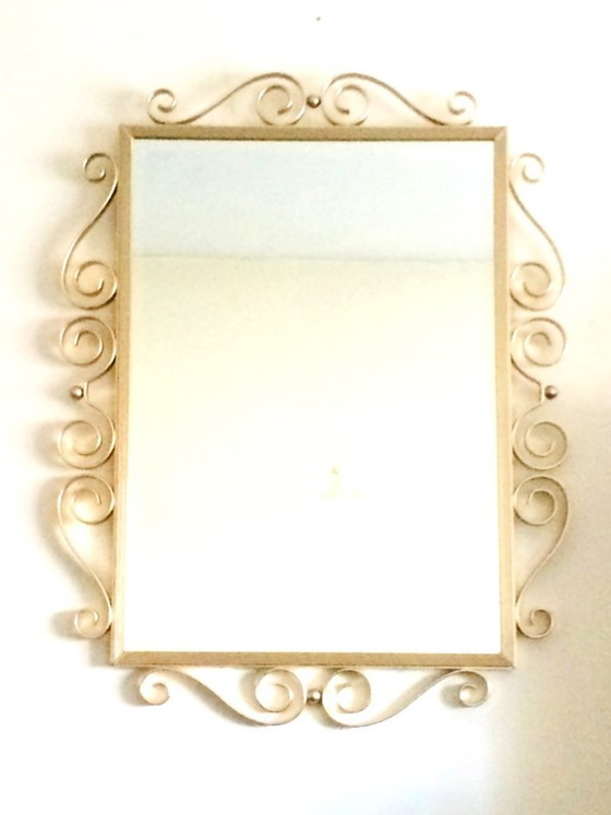 Image 1 of Specchio in stile neoclassico anni '50 (78 x 63,5) * Hollywood Regency * Specchio vintage