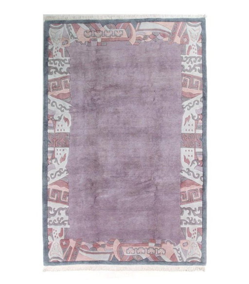 Alfombra de Lana de las Tierras Altas de Nepal, Diseño Moderno Original 295 x 198 cm I