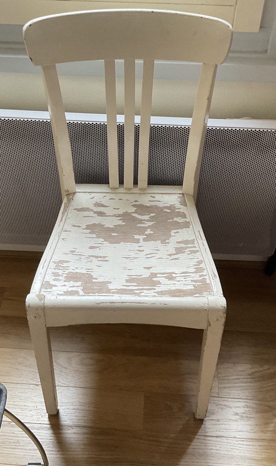 Image 1 of Sedia da bistrot vintage in legno in ottime condizioni