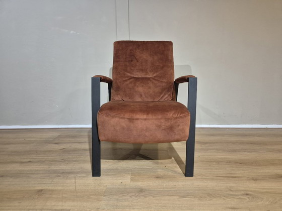 Image 1 of Showroommodel - Montel Sintra Fauteuil - Koper - Brons - Zwart - Velours