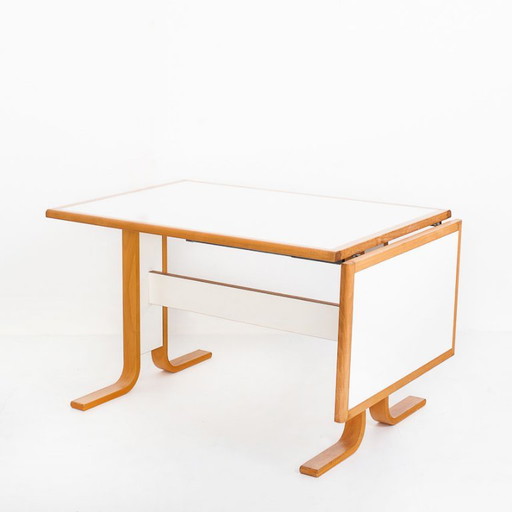 Vintage Scandinavian Beech Table With Extension. Sweden, 1980s. – eettafels, Wood