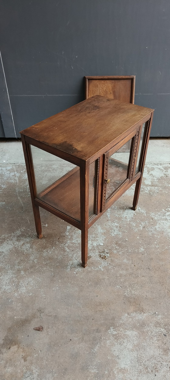 Image 1 of Antigua vitrina de té antigua de la Escuela de Ámsterdam, década de 1930