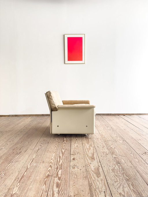 Mid-Century Modern Lounge Chair in Fiber Glass and Suede by Dieter Rams for Vitsoe, Germany, 1960s