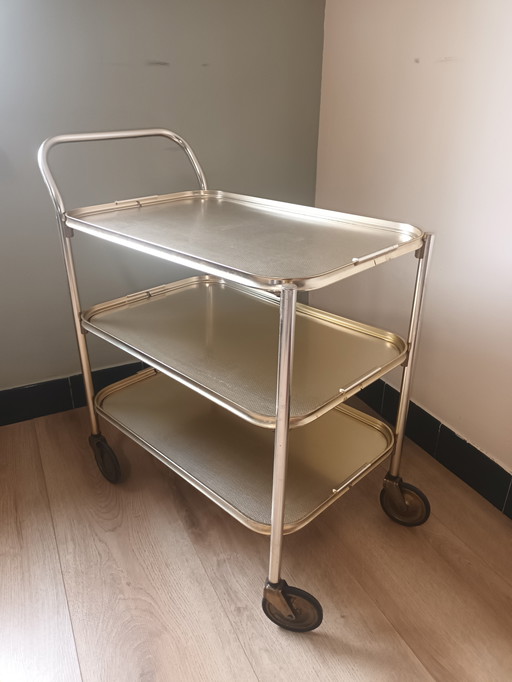 Woodmet vintage serving trolley