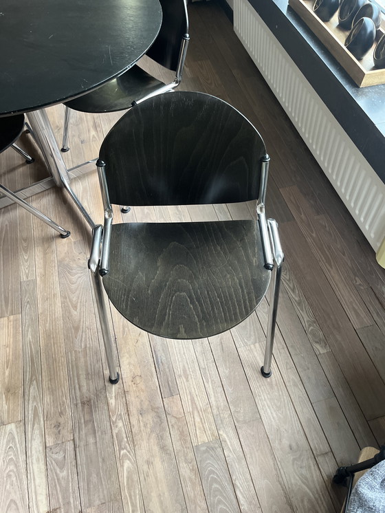 Image 1 of Table + Stoelen design italien LAMM PARME ITALIE