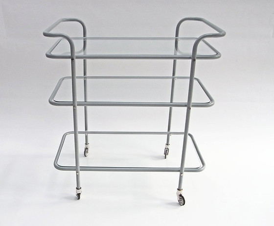 Image 1 of Ever Ready, barwagen, serveerwagen, Lambert, blauwgrijs, glas