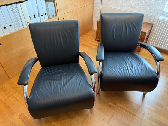 2x Molinari Accademia – Poltrone, Leather, Chrome (photo 2 of 5)