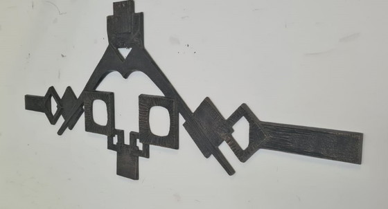 Image 1 of Brutalist wandsculptuur