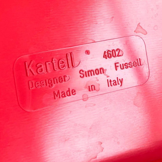 Image 1 of Cassettiera rossa a 5 cassetti modello 4601 di Simon Fussell per Kartell, anni '70