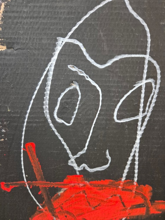 Image 1 of Victor Hasch (1945-2012) técnica mixta sobre cartón