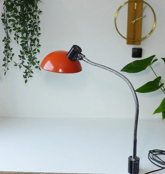 Image 1 of Space Age table lamp, vintage clamp lamp, 1960s/70s, Orange Luminaires NF, France