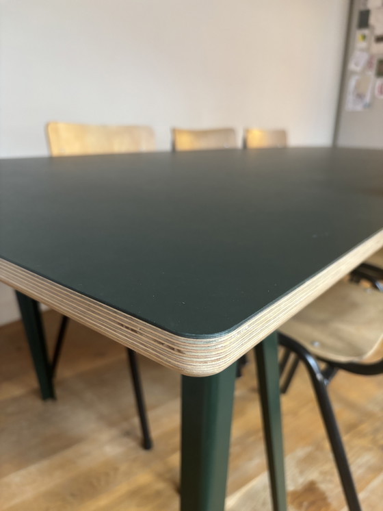 Image 1 of Dining Table David Derksen Vij5 Linoleum Green