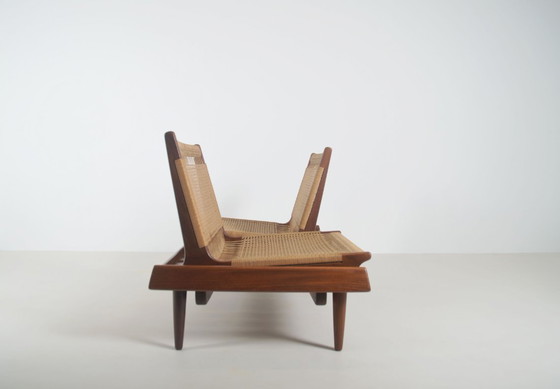 Image 1 of Set Deense zetels TV161 ontworpen door Hans Olsen voor Bramin, jaren '50