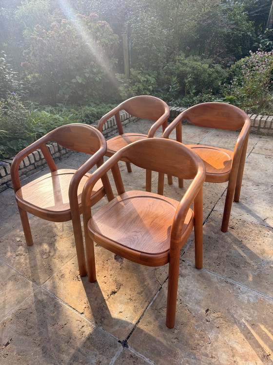 4 Chaises Vintage Design Danois de Korup. Teck Massif – Korup design, Chaises de salle à manger, Wood (photo 2 of 7)