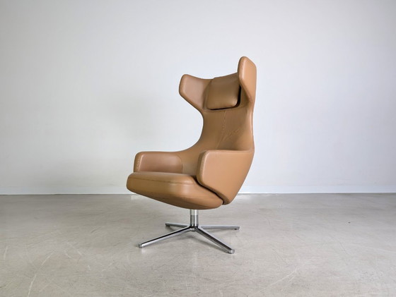Image 1 of Sillón original Vitra Grand Repos Antonio Citterio cuero coñac