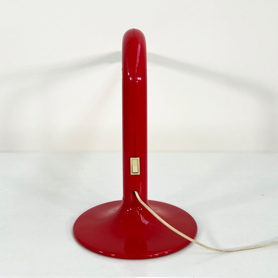 Image 1 of Red Tube Table Lamp by Anders Pehrson for Ateljé Lyktan, 1970s