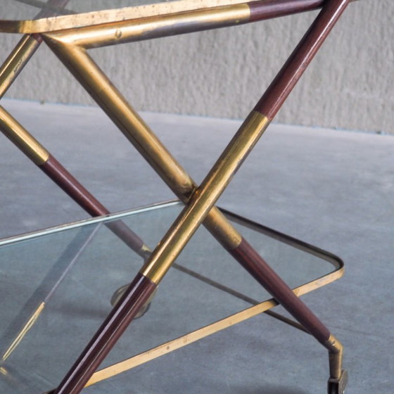 1950s Italian Bar Trolley, Attributed to Cesare Lacca – Bar carts, Wood (photo 10 of 19)