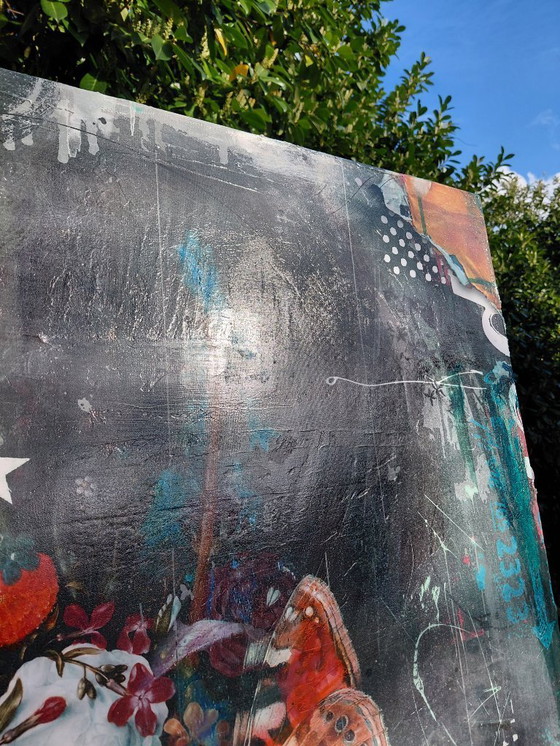 Image 1 of    'Soak up the sun' Mixed-Media Collage by Teis Albers