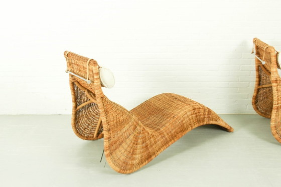 Chaises longues en rotin IKEA Karlskrona par Karl Malvall – Transat, Rattan (photo 6 of 10)