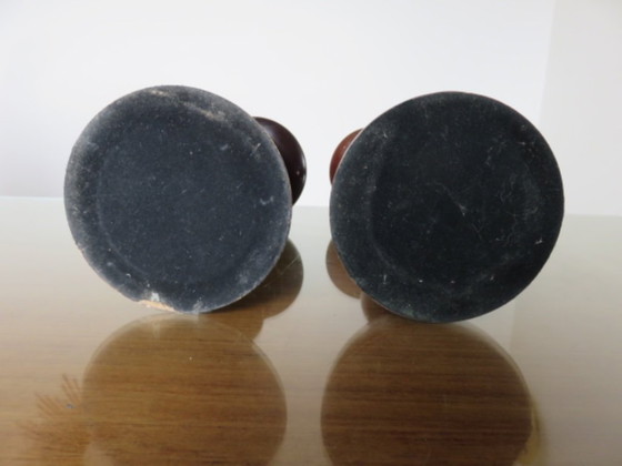 Image 1 of Pair of imposing Scandinavian candlesticks, 70s/80s