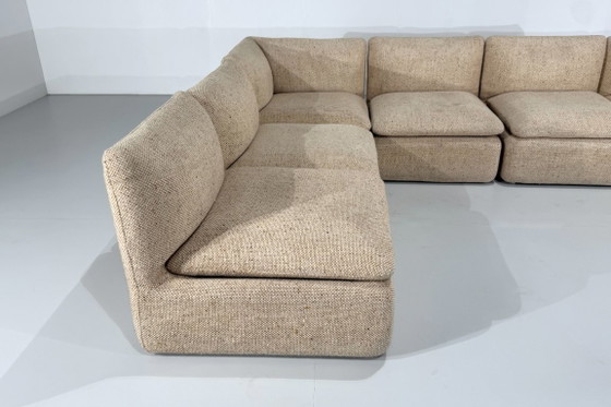 Divano modulare in tweed di Strafor, Francia - anni '80 – Divani modulari, Textile (photo 7 of 8)