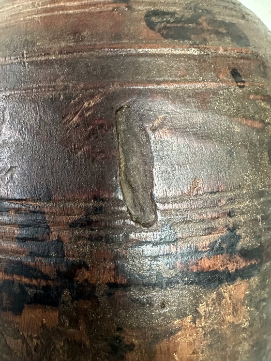 Image 1 of Antieke houten kruik