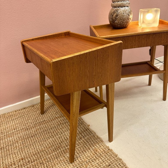 Image 1 of Paire de tables d'appoint fabriquées par Venesta Finland, années 1960